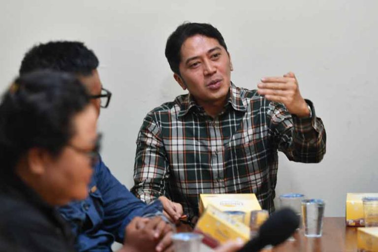 Sandy Ferdiana, Kepala Perwakilan Republika Jawa Barat, saat melakukan audiensi dengan pewarta Papua Barat (foto: Dok InfoPublik)