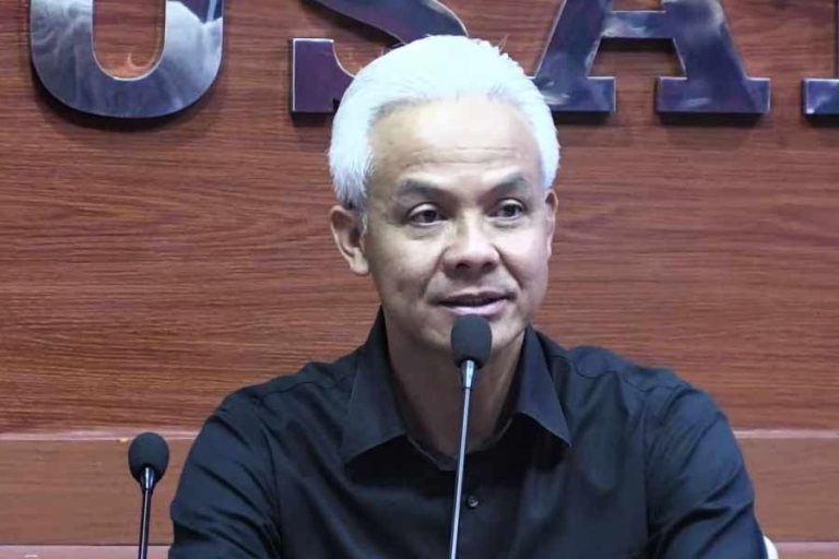 Ganjar Pranowo saat kunjungan ke Kantor Persatuan Wartawan Indonesia (PWI) Pusat di Jakarta