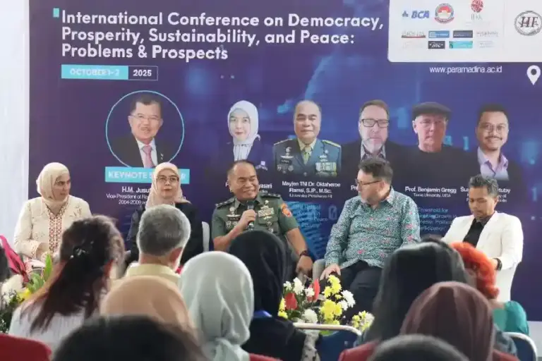 Universitas Paramadina Gelar Konferensi Internasional Bahas Masa Depan Demokrasi Universitas Paramadina selenggarakan konferensi internasional bahas demokrasi, kemakmuran, keberlanjutan, dan perdamaian global bersama akademisi dunia.